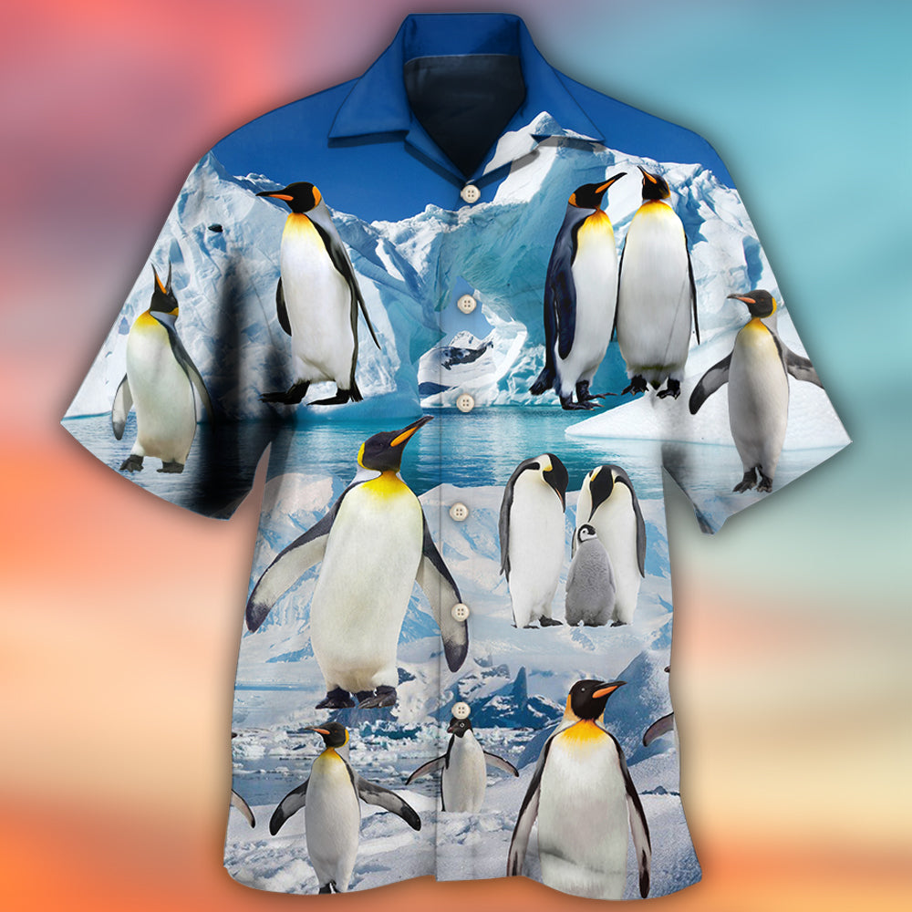 Penguin Cute Style In Snow Hawaiian Shirt