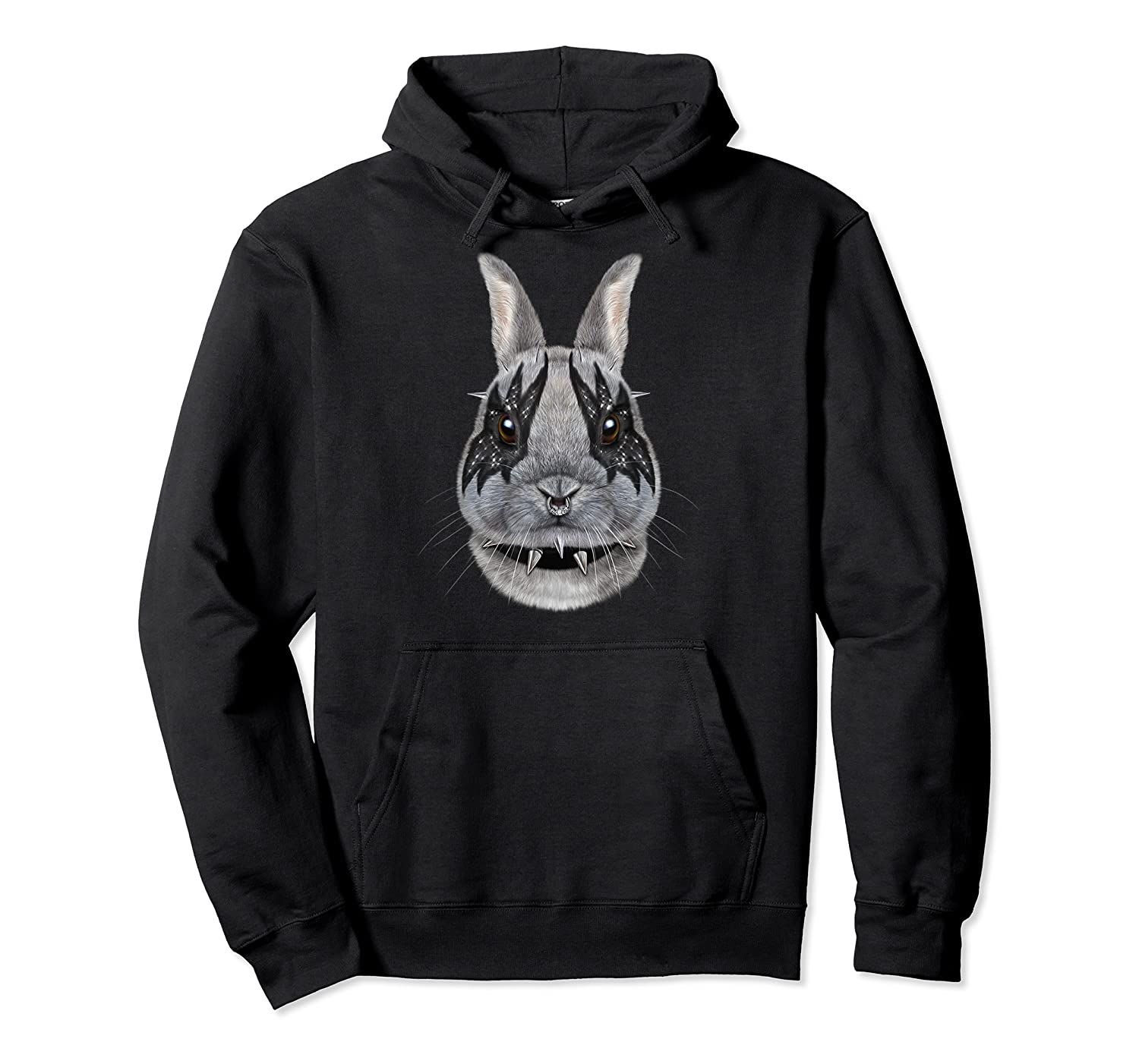 Netherland Dwarf Rabbit in Punk Rock Style – Pullover Hoodie, T-Shirt, Sweatshirt