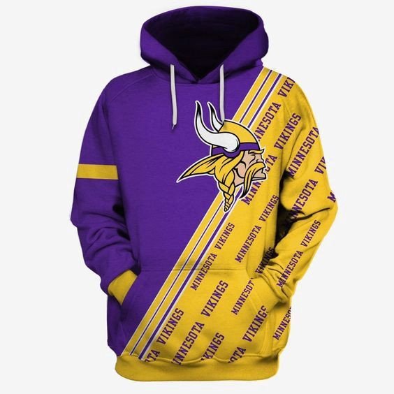 Minnesota Vikings Many Logo 89 Unisex 3D Hoodie Gift For Fans