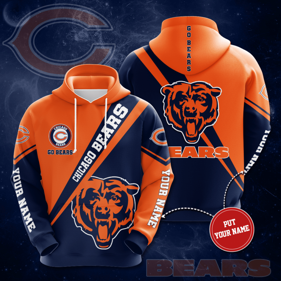 Personalized Chicago Bears 3D Hoodie – Zeleton Store