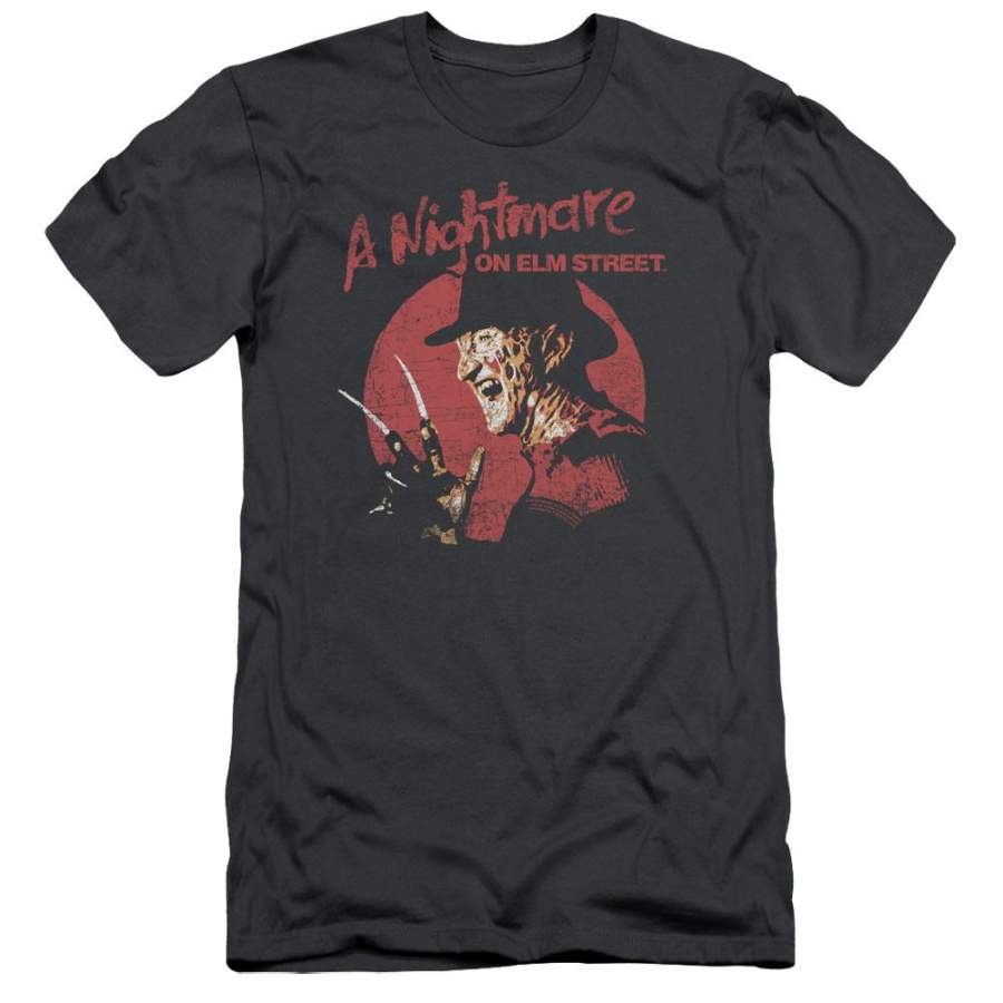 A Nightmare on Elm Street Freddy Circle Men’s Slim Fit T-Shirt