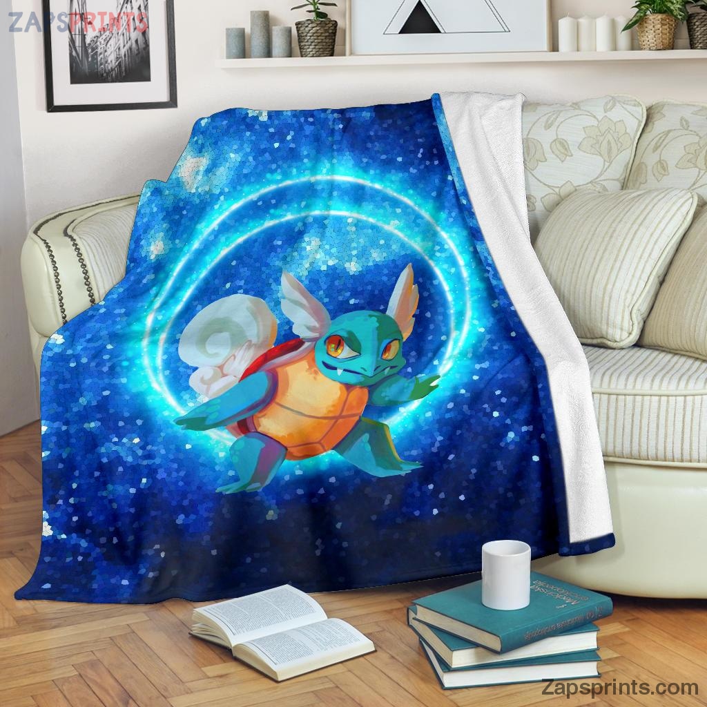 Auratic Wartortle Pokemon Blanket