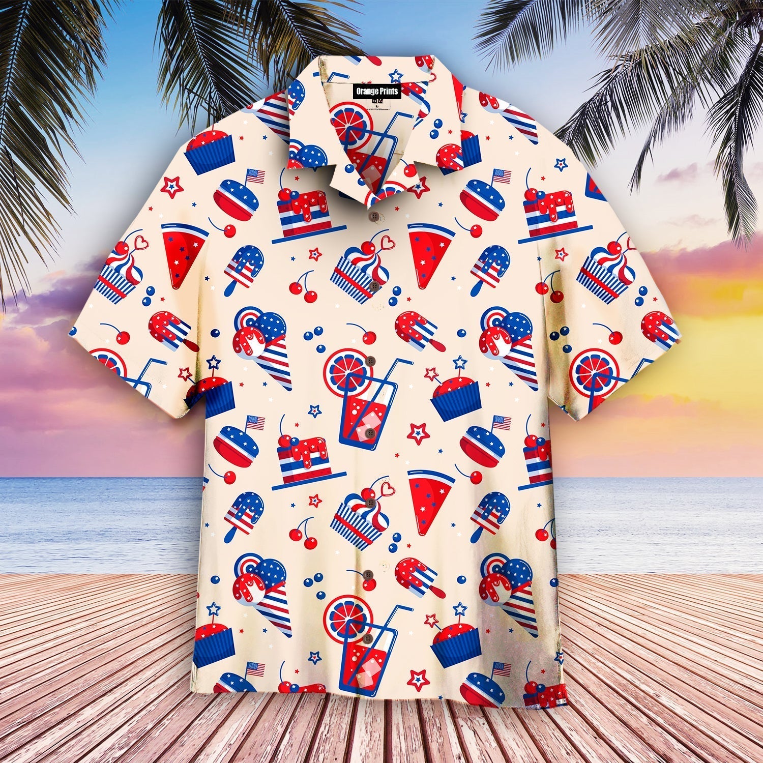 Of July Ice Cream And Cakes Aloha Hawaii Shirts For Men Women Ha69097