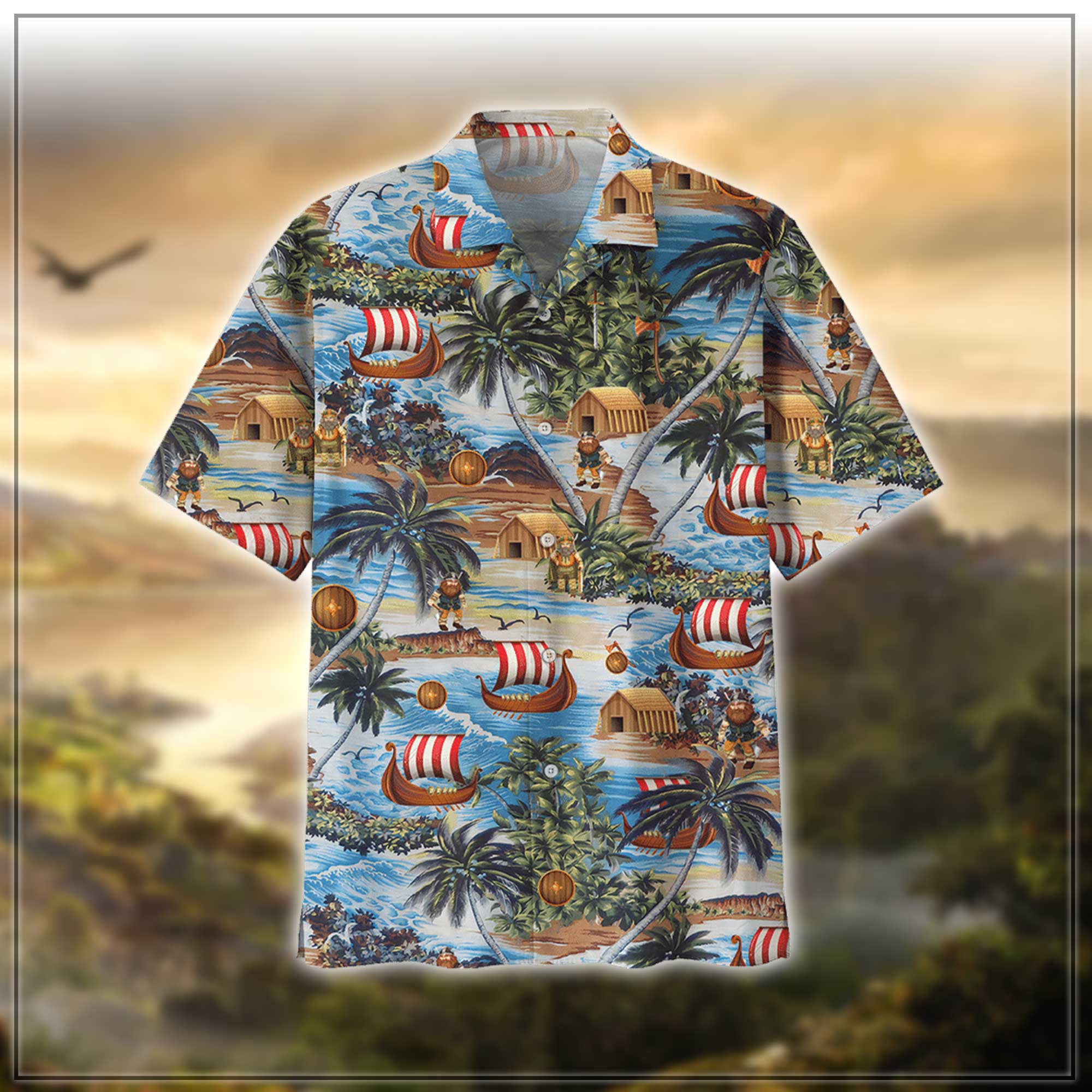 Viking Hawaiian Shirt | Unisex | Adult | Hw7457