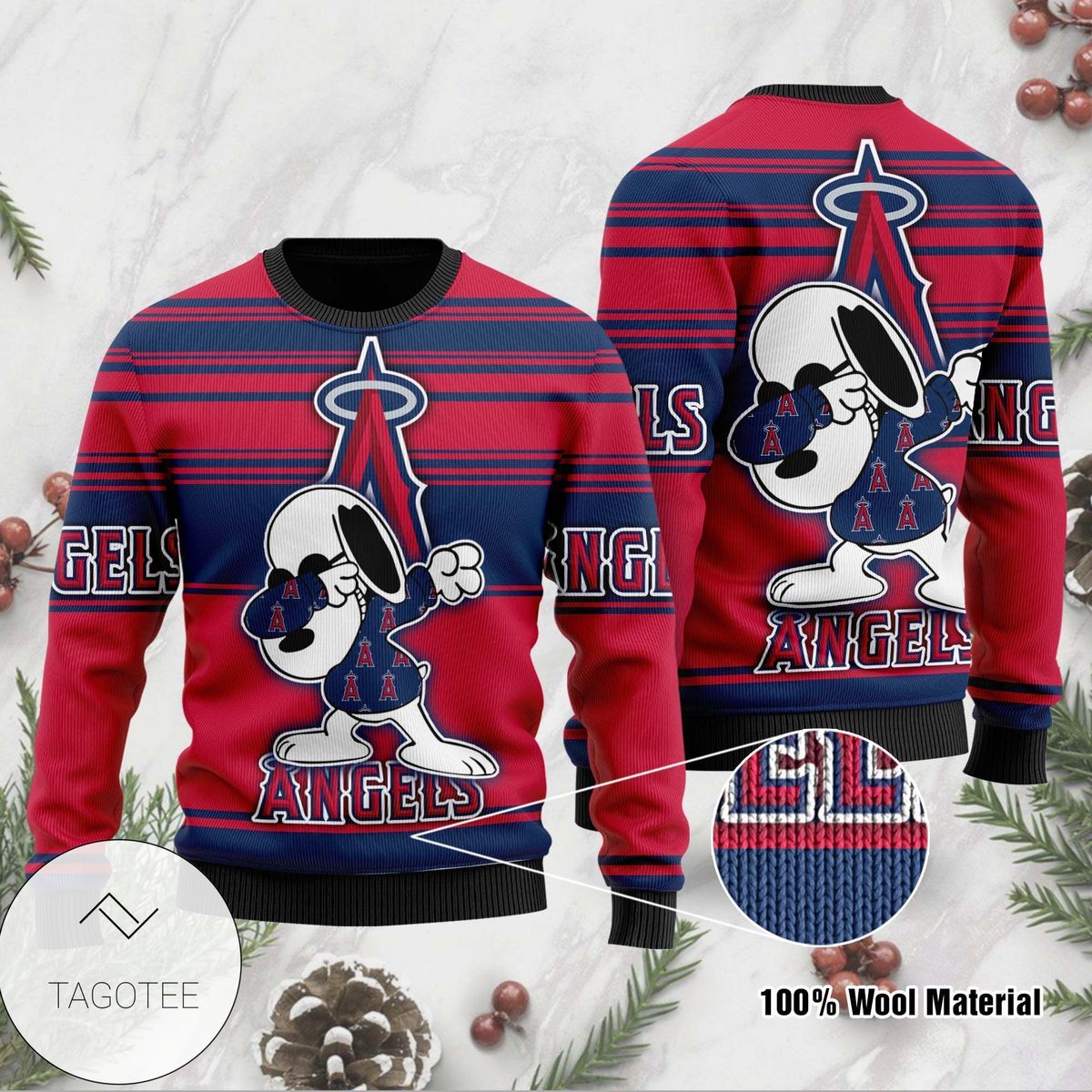 Los Angeles Angels Gift For Fan Ugly Wool Sweater Christmas V3