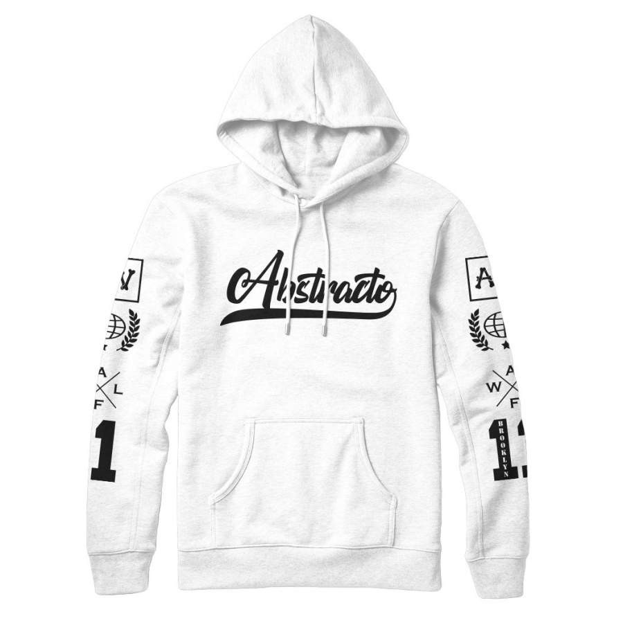 Abstracto World OG Classic Hoodie White