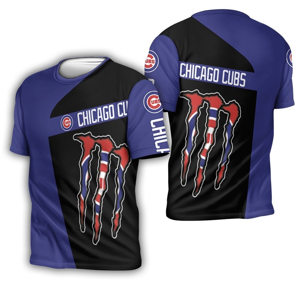 Monster Energy Chicago Cubs 3D T-Shirt