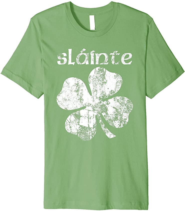 Vintage Slainte Shirt Cheers Good Health St Patricks Day Tee Premium T-Shirt