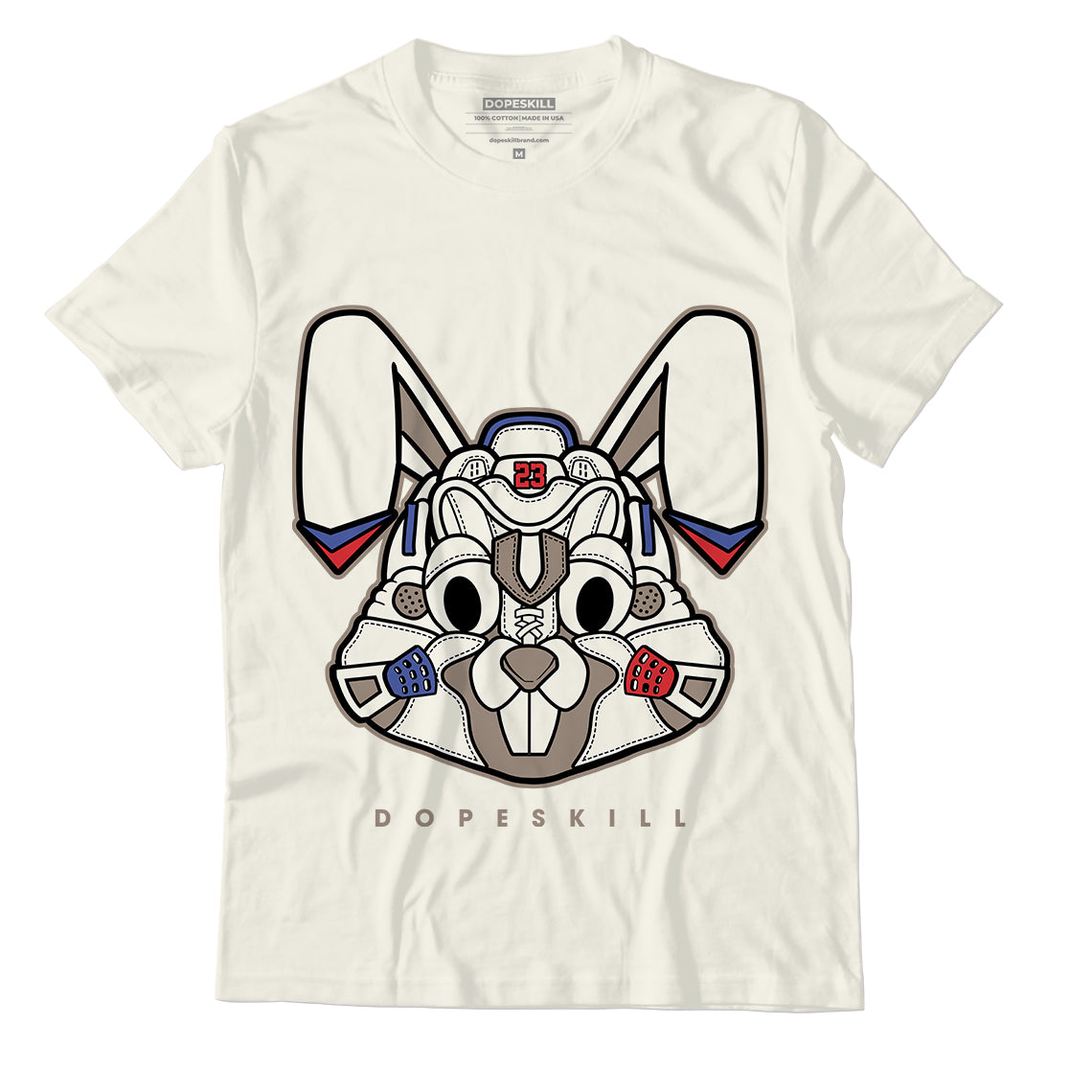 Jordan 4 Sail Canvas Dopeskill Sail T-Shirt Sneaker Rabbit Graphic