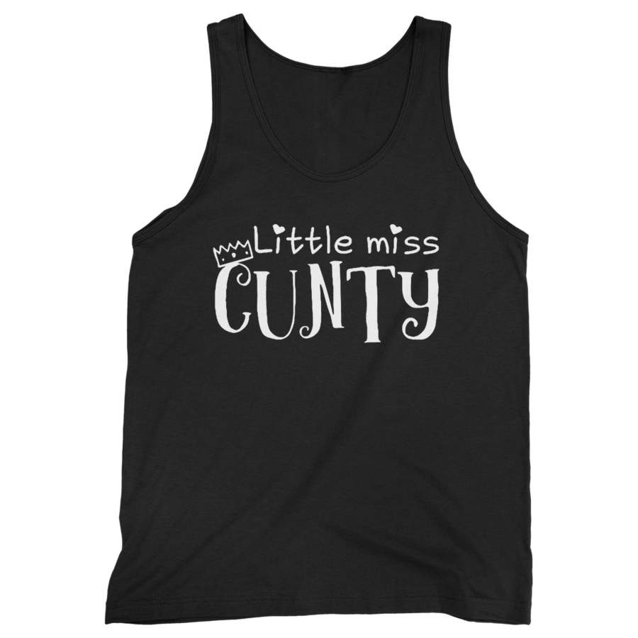 Little Miss Cunty Funny Saying Man’s Tank Top