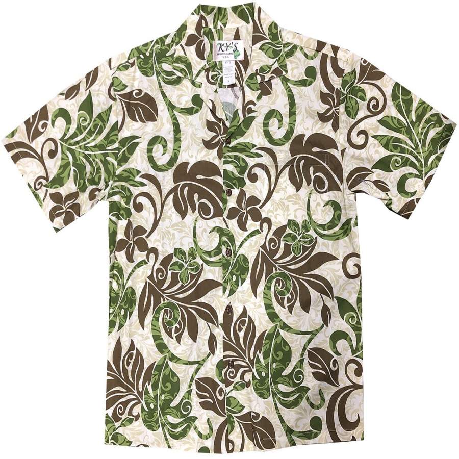 Groovy Jungle Green Hawaii Shirt Ha76515