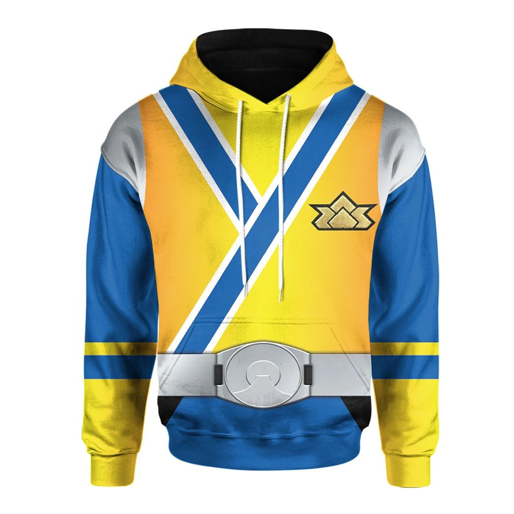 3D Power Rangers Samurai Gold Ranger Custom Hoodie