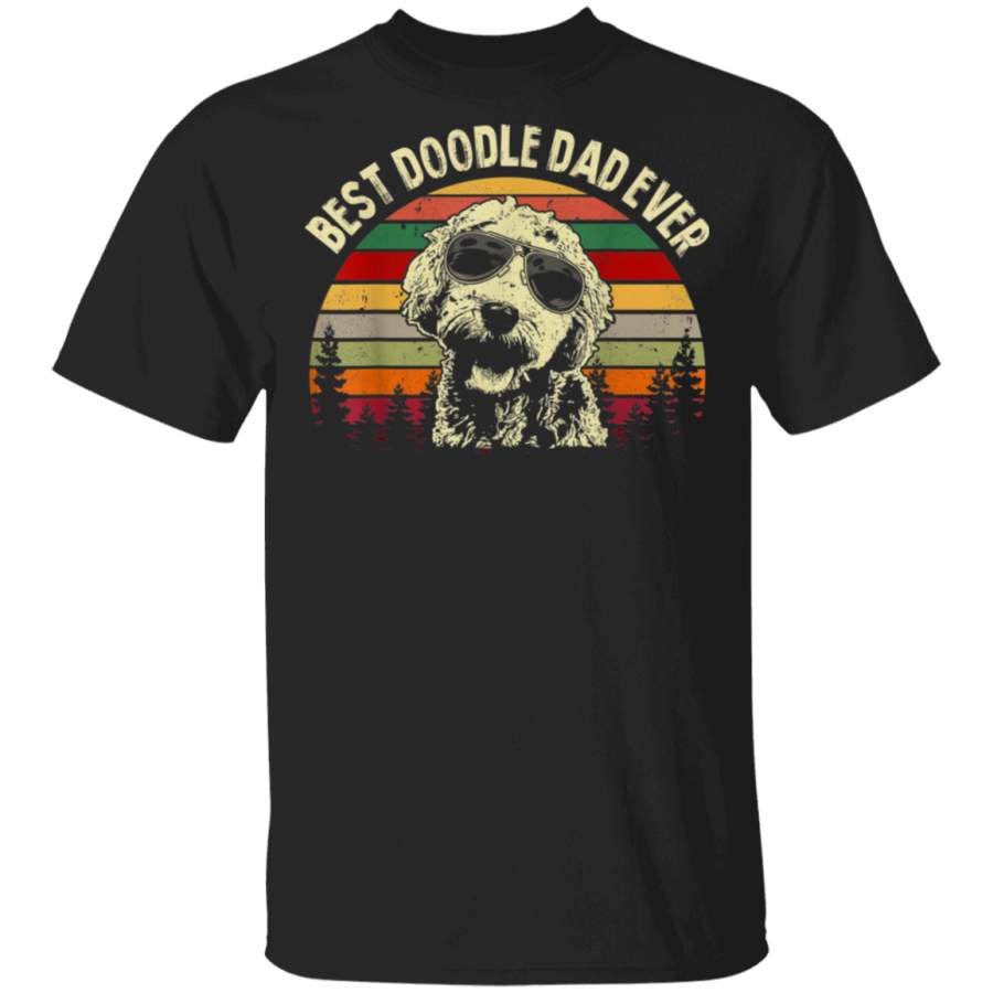 Best Doodle Dad Ever Tee Goldendoodle Dad Vintage Gift TShirt