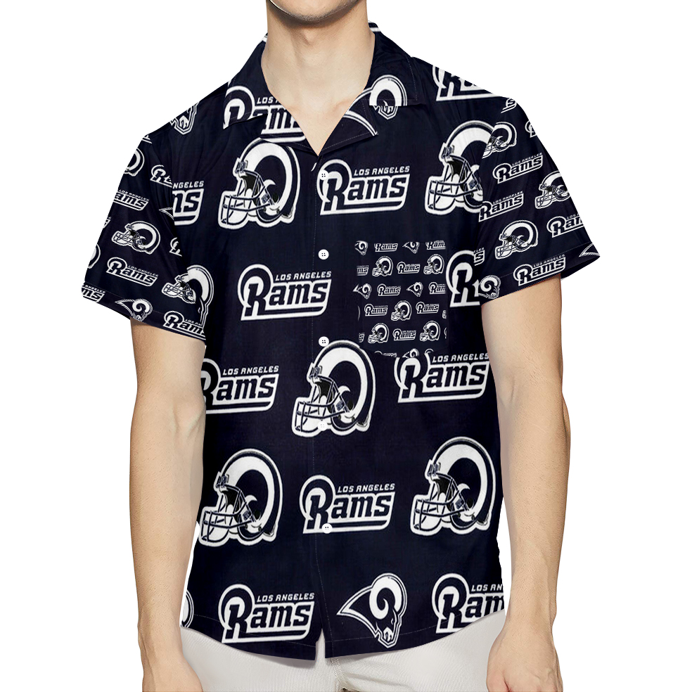 Los Angeles Rams6 3D All Over Print Summer Beach Hawaiian Shirt With Pocket