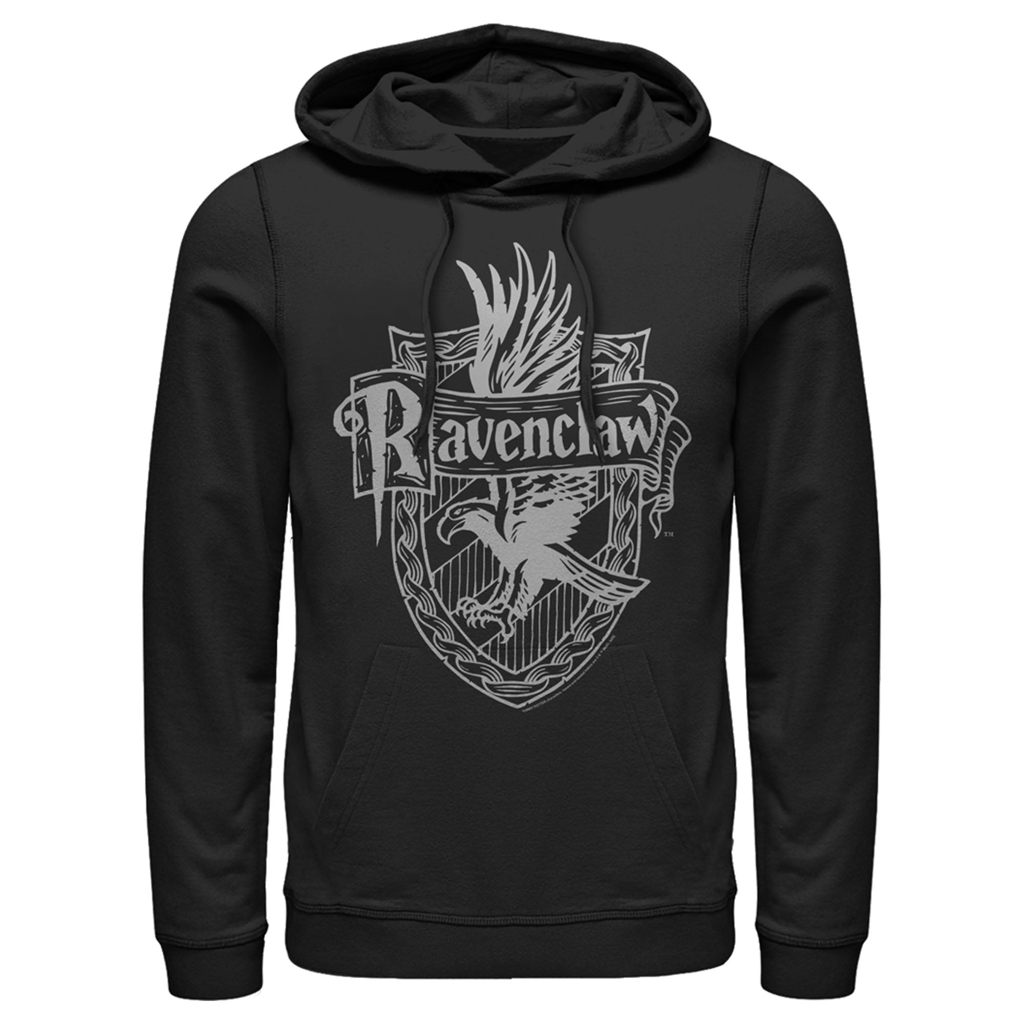 Men’S Harry Potter Ravenclaw Line Art Crest Pull Over Hoodie