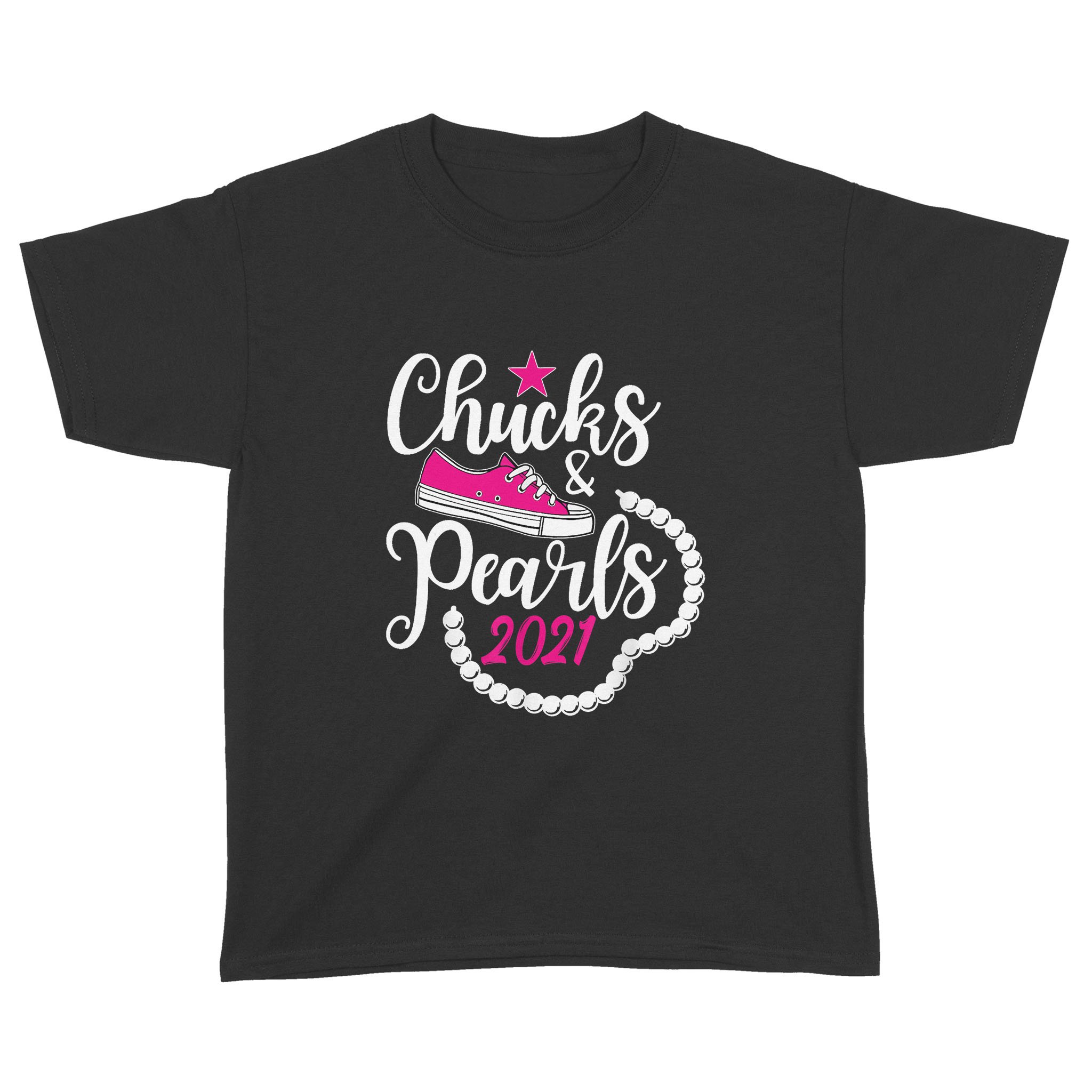 Chucks and Pearls 2021 Funny Shirts – Standard Youth T-shirt