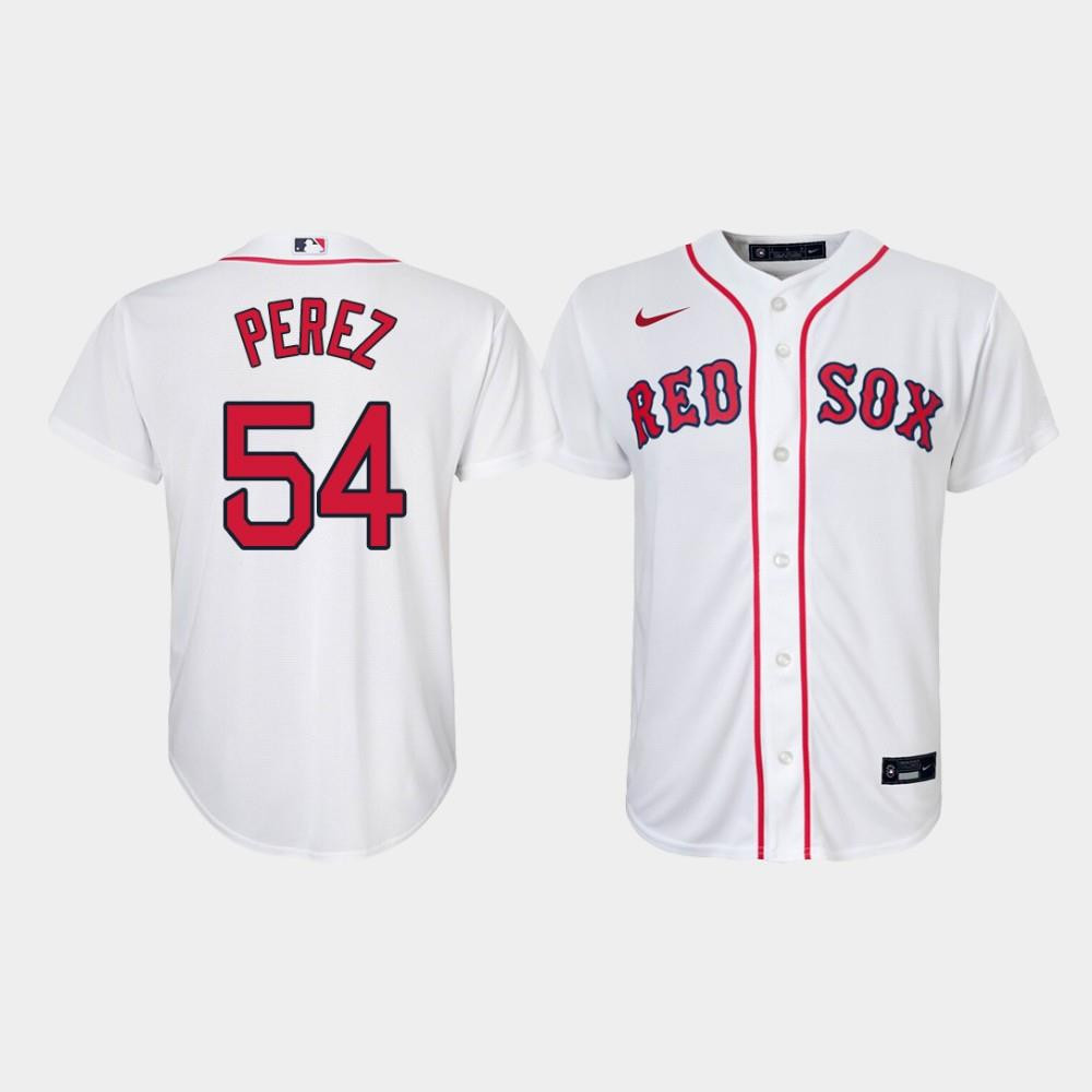 Youth Boston Red Sox Martin Perez 54 White Home Jersey