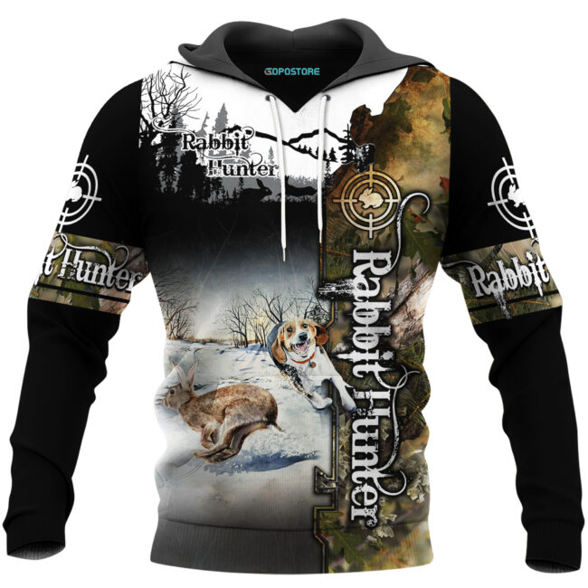 Rabbit Hunter 3D All Over Printed Shirts