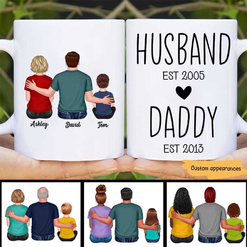 Husband Daddy Est Father‘S Day Gift Personalized Mug