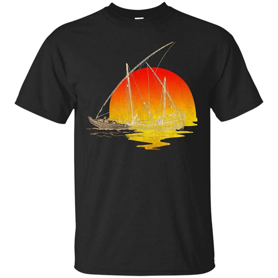 Vintage Sailing T-Shirt Men Gifts Tees