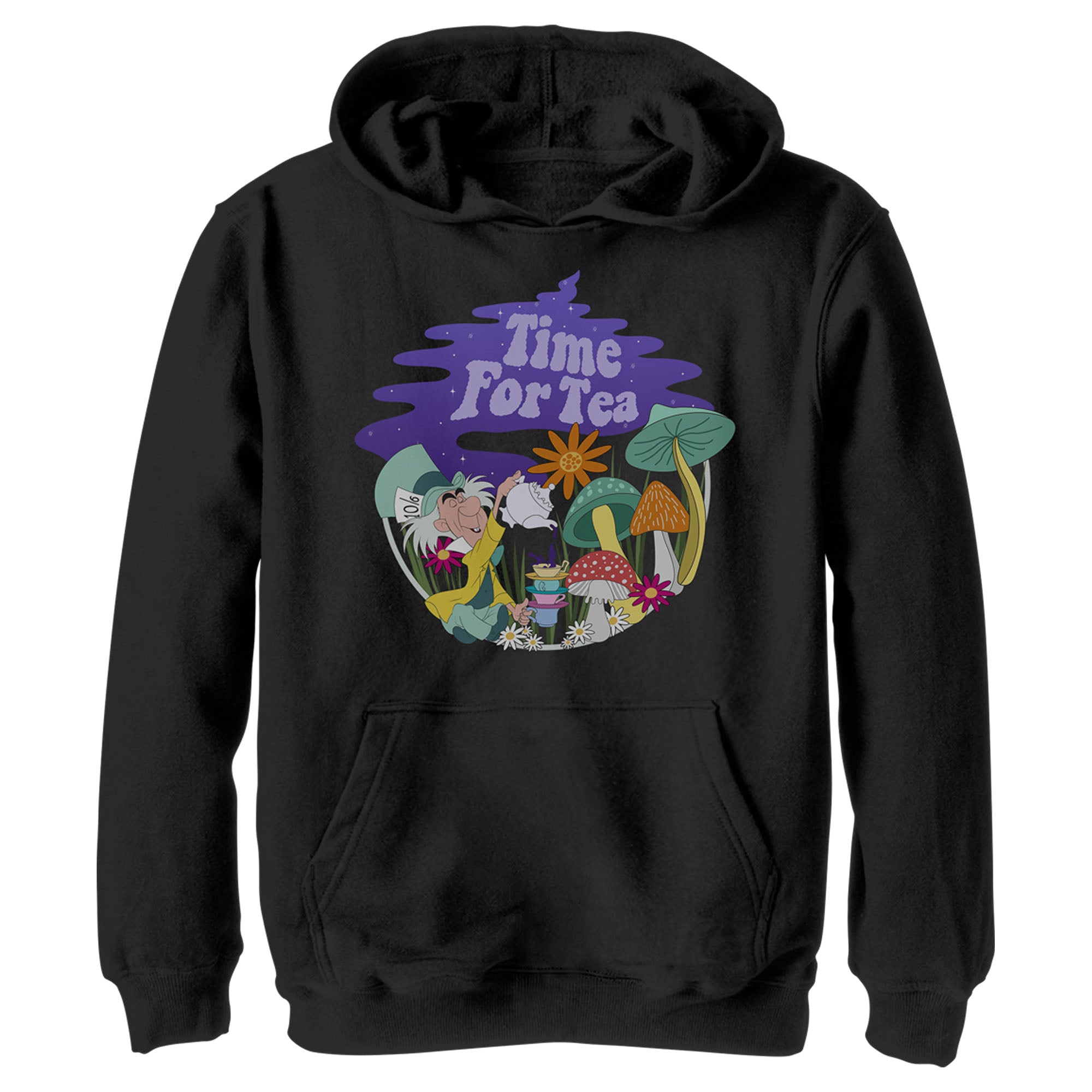 Boy’S Alice In Wonderland Mad Hatter Time For Tea Pull Over Hoodie