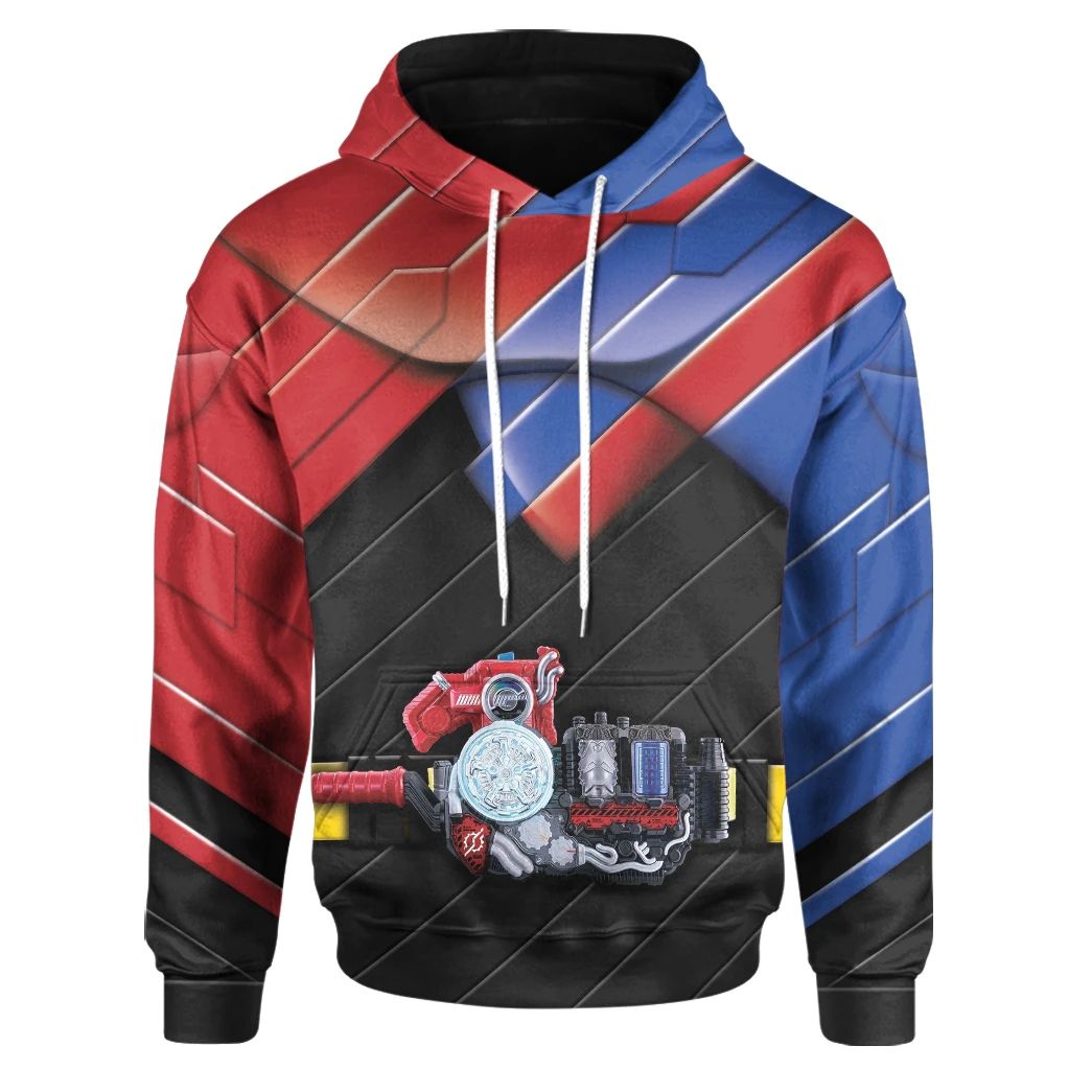 Alohazing 3D Kamen Rider Build Rabbit Tank Custom Hoodie