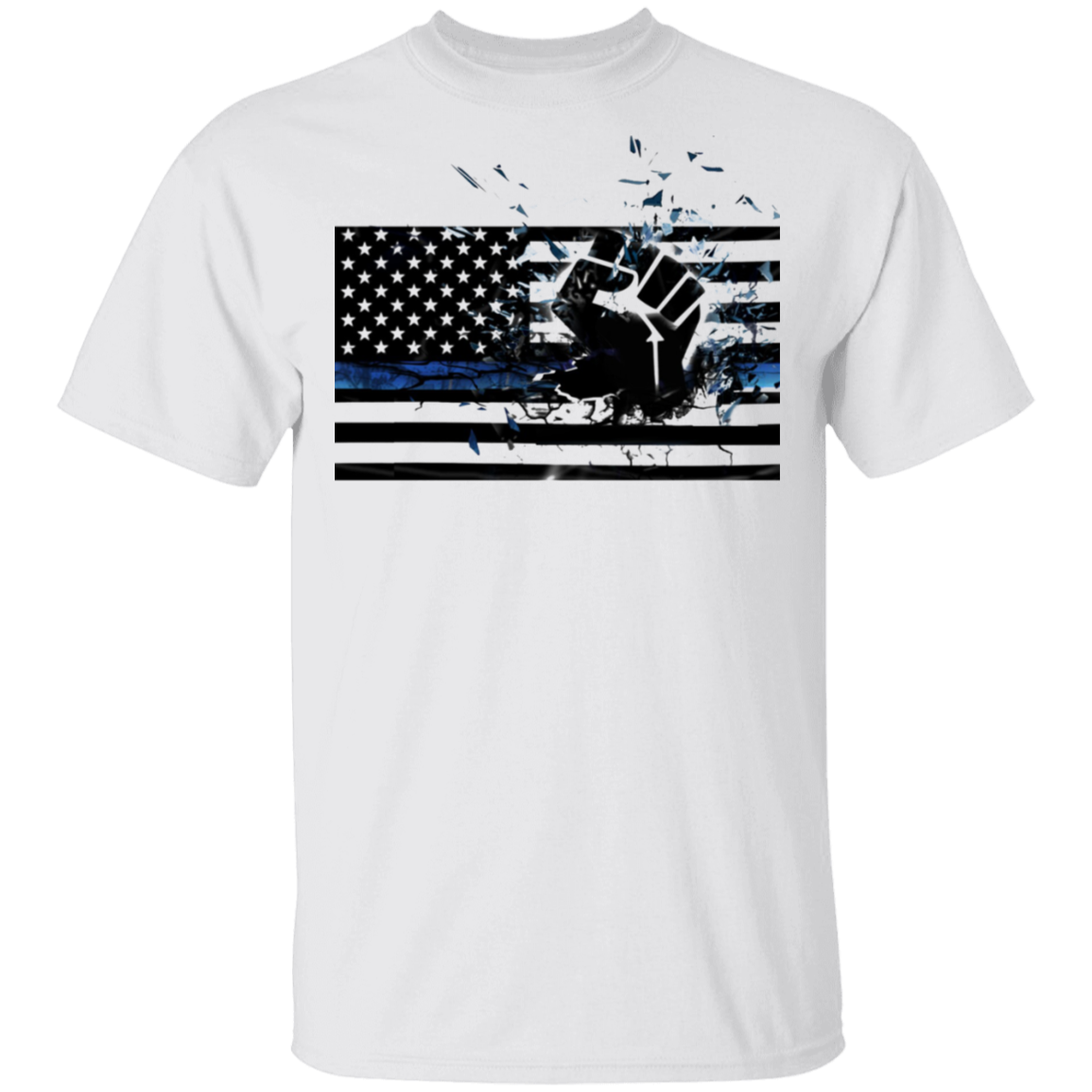 Thin Blue Line Black Lives Matter Shirt End Police Brutality BLM Tee Men Women Clothes