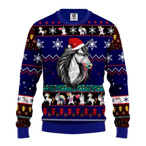 Unicorn Christmas Ugly Sweater