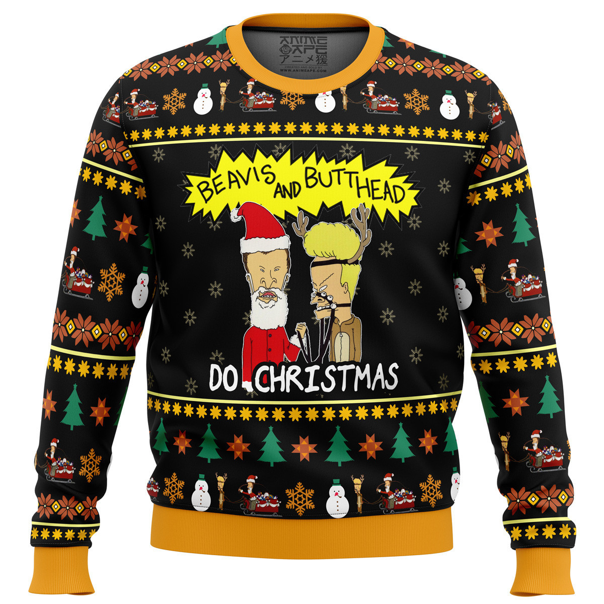 Beavis And Butthead Do Christmas Ugly Christmas Sweater