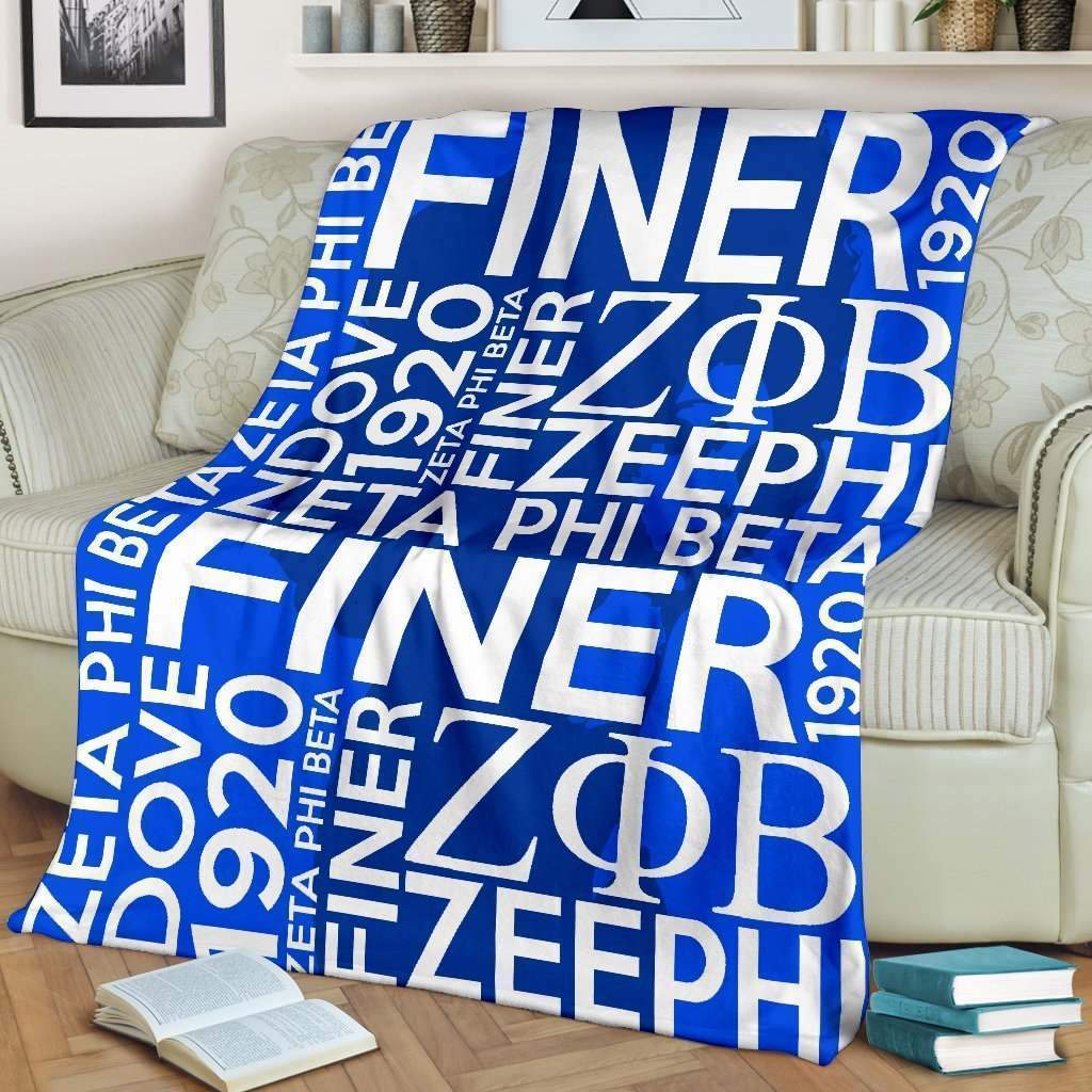 Zeta Phi Beta Founding Year Sherpa Fleece Blanket