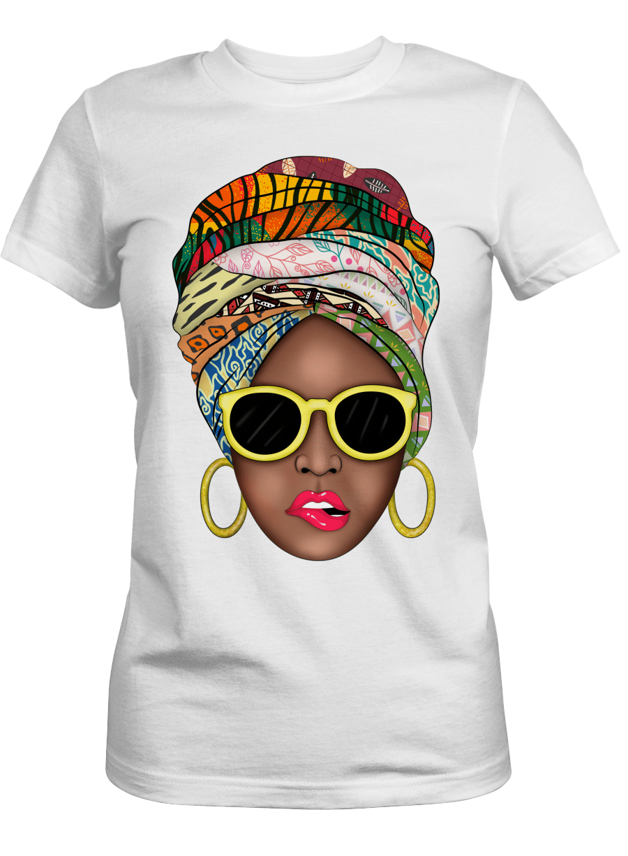 Shirt For Black Women Magic Headwrap Art Shirt For Black Girl