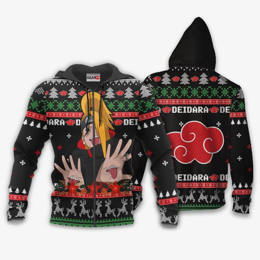 Akatsuki Deidara Ugly Christmas Sweater Custom Nrt Anime Xmas Gifts