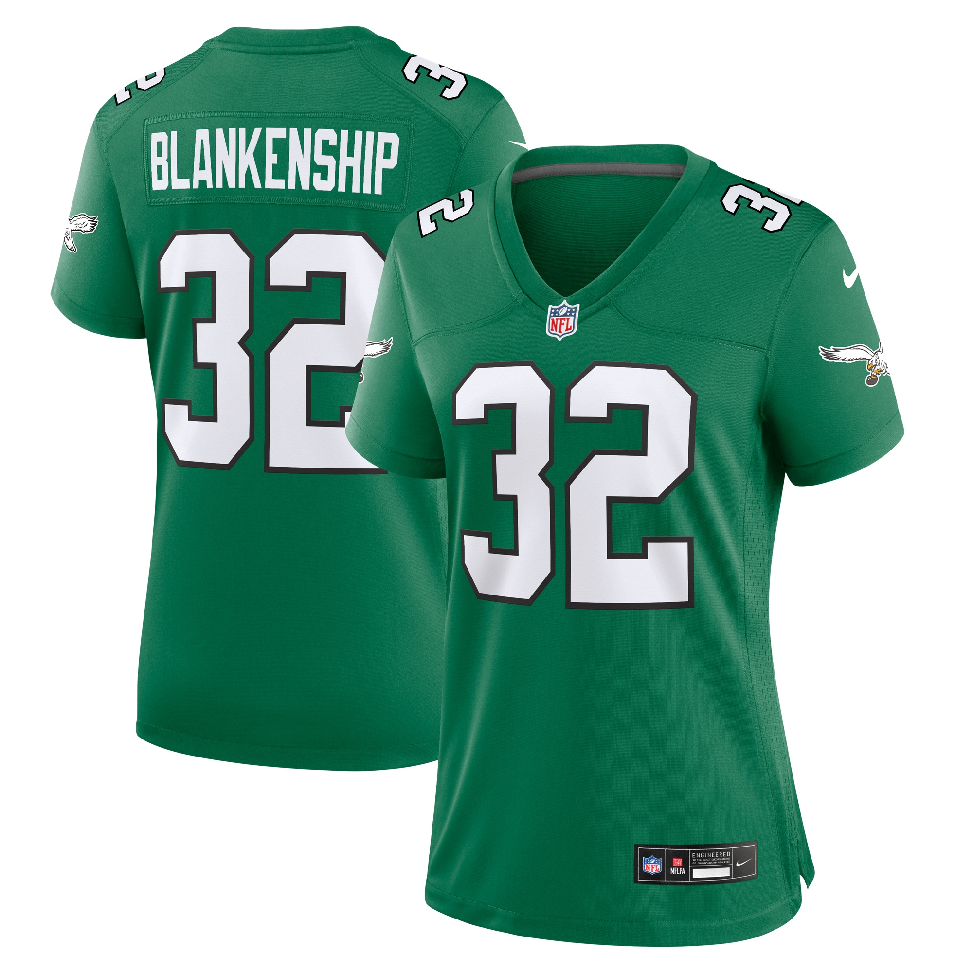 Reed Blankenship Philadelphia Eagles Women's Alternate Game Jersey – Kelly Green