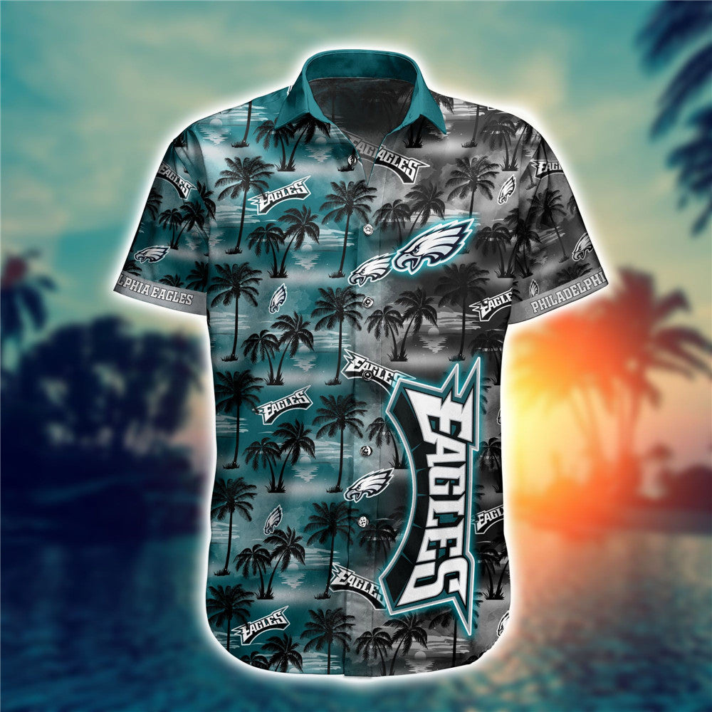 Philadelphia Eagles Hawaii Shirt Palm Tree Pattern Ha31887