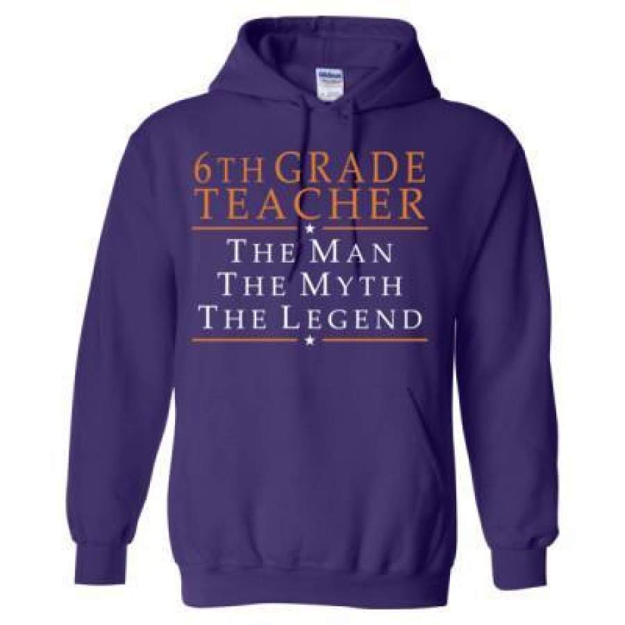 AGR 6th Grade Teacher The Man The Myth The Legend – Heavy Blend™ Hooded Sweatshirt