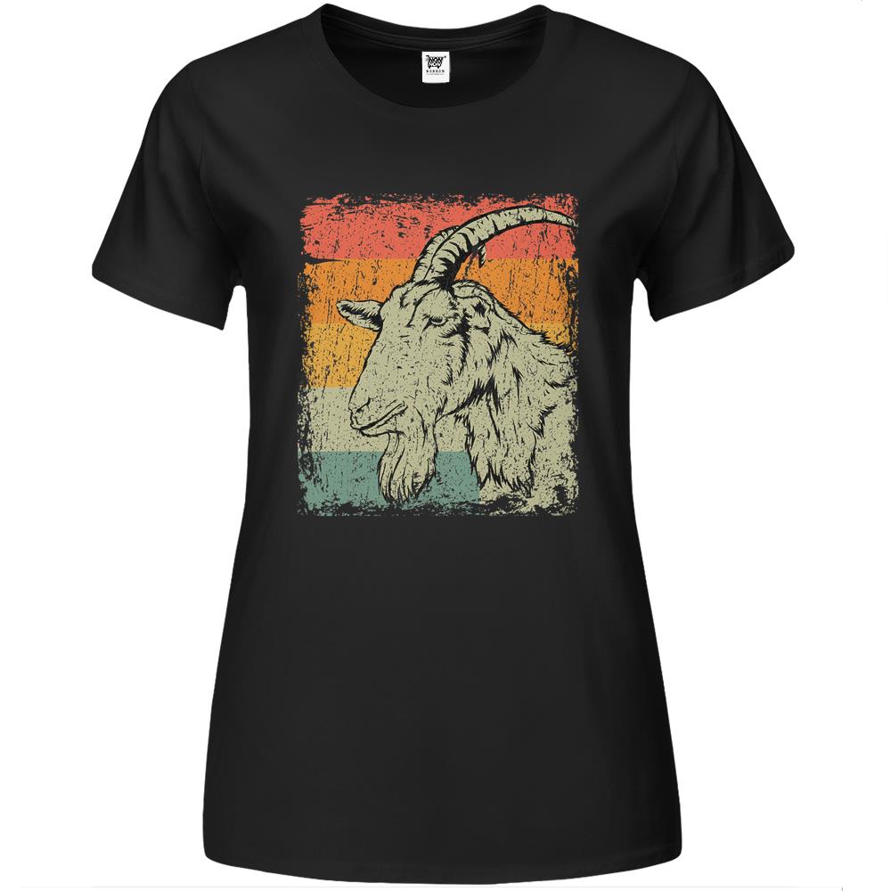 Retro Billy Goat Farmer Gift Vintage Goat Premium Womens T Shirts