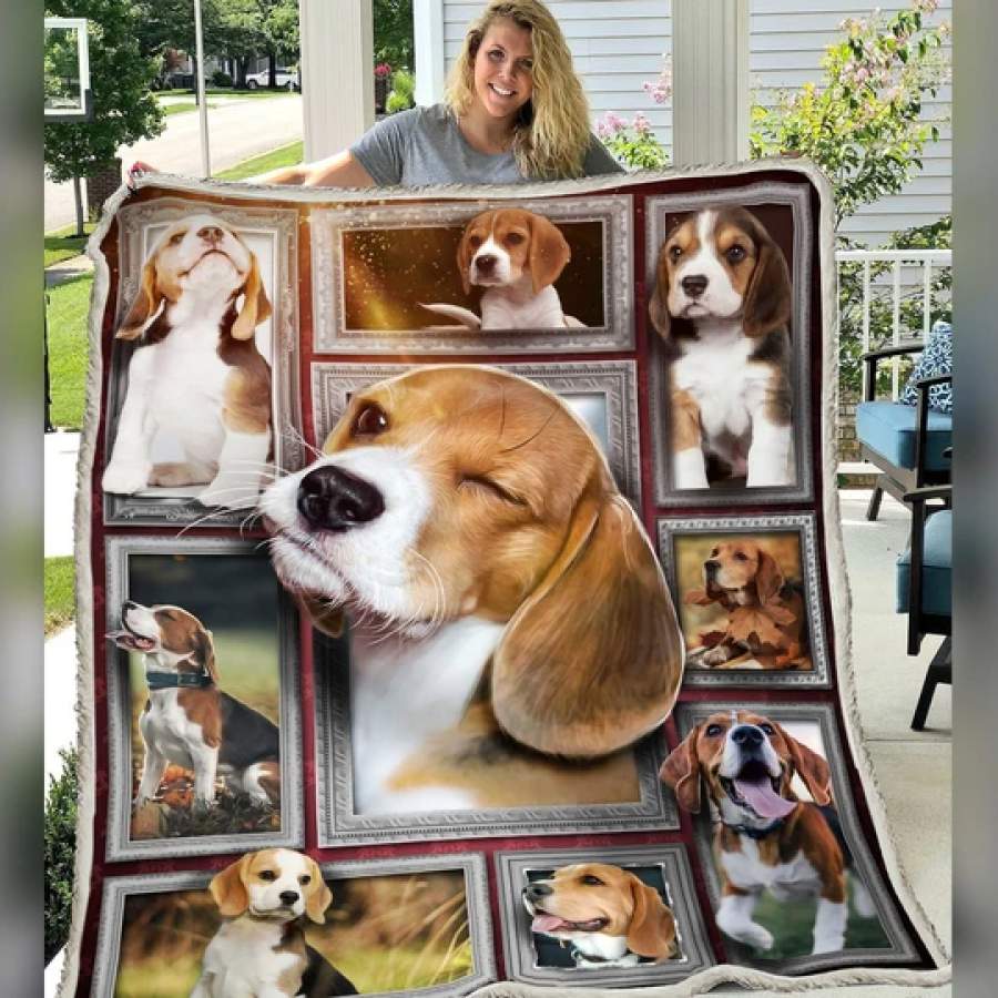 3D BEAGLE DOG BLANKET