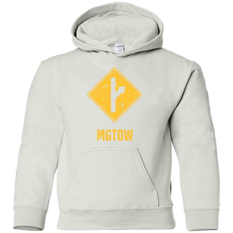 AGR Distressed MGTOW Sign Youth Pullover Hoodie