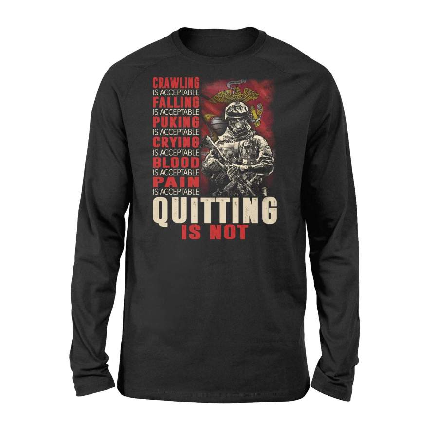 Veterans – Quitting is not – Standard Long Sleeve