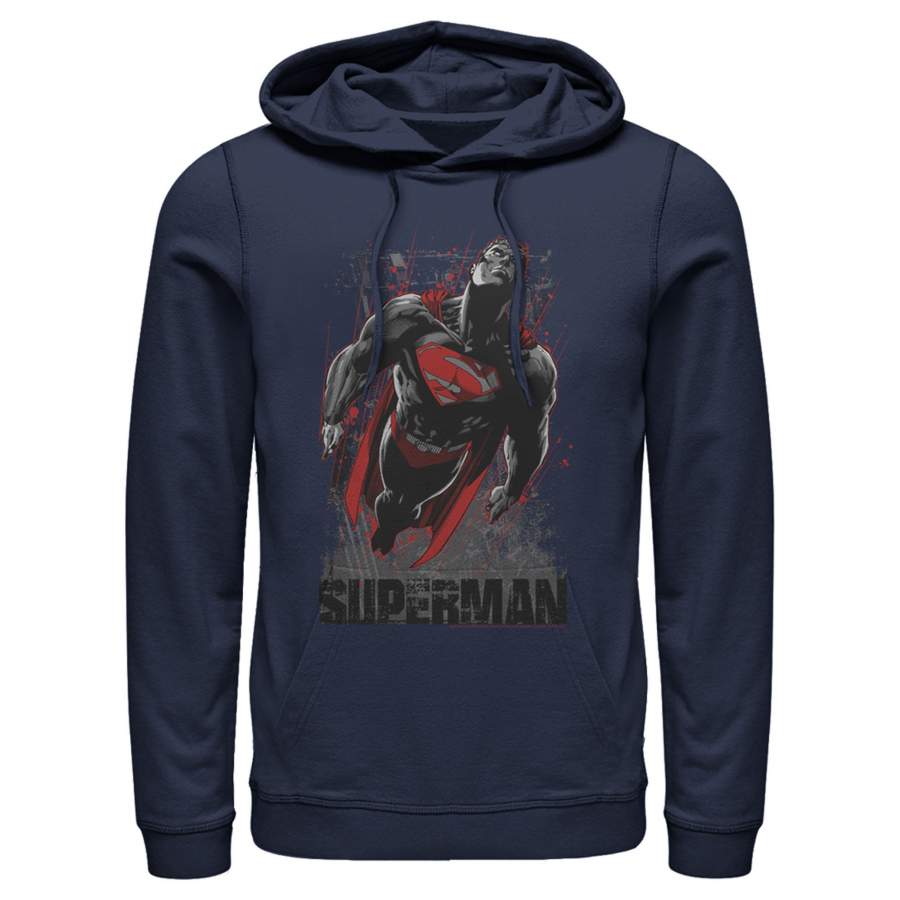 Superman Men’s Flight Looking On  Lightweight Hoodie