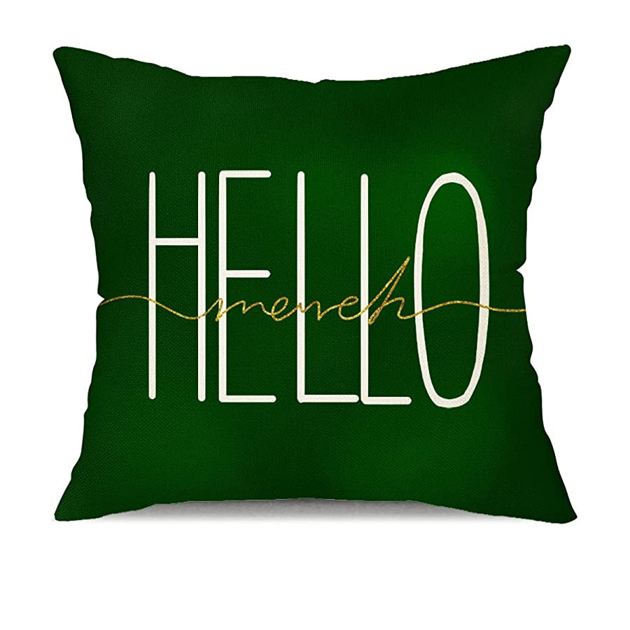 St Patricks Day Throw Pillow Covers Hello March Happy St Patricks Day Blessed Green Clover Paddy Green Top Hat Pillowcase For St Patricks Day Throw Pillows Cushion St Patricks Day Decorations