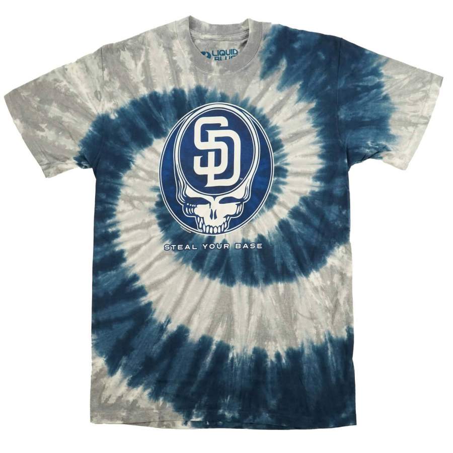 San Diego Padres Steal Your Base Tie Dye T-shirt