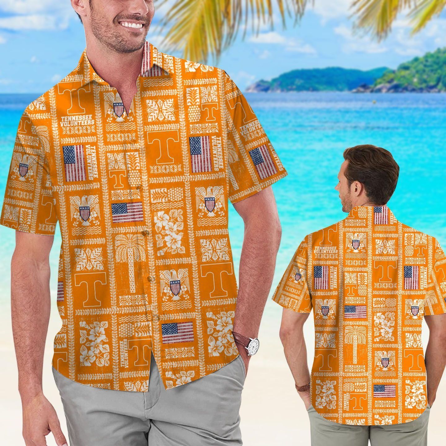 Tennessee Volunteers Summer Commemorative Tropical Hawaiian Shirts