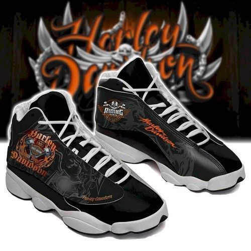 Harley Davidson Custom Tennis Air Jordan 13 Shoes Sport Sneakers