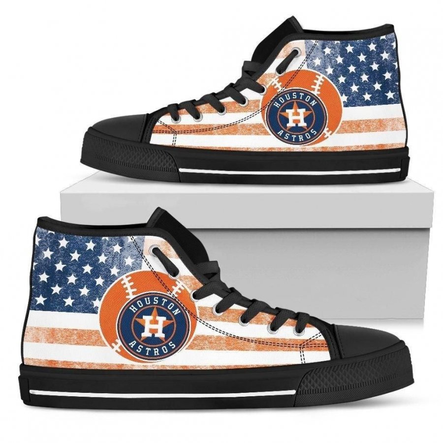 Flag Rugby Houston Astros High Top Shoes #584