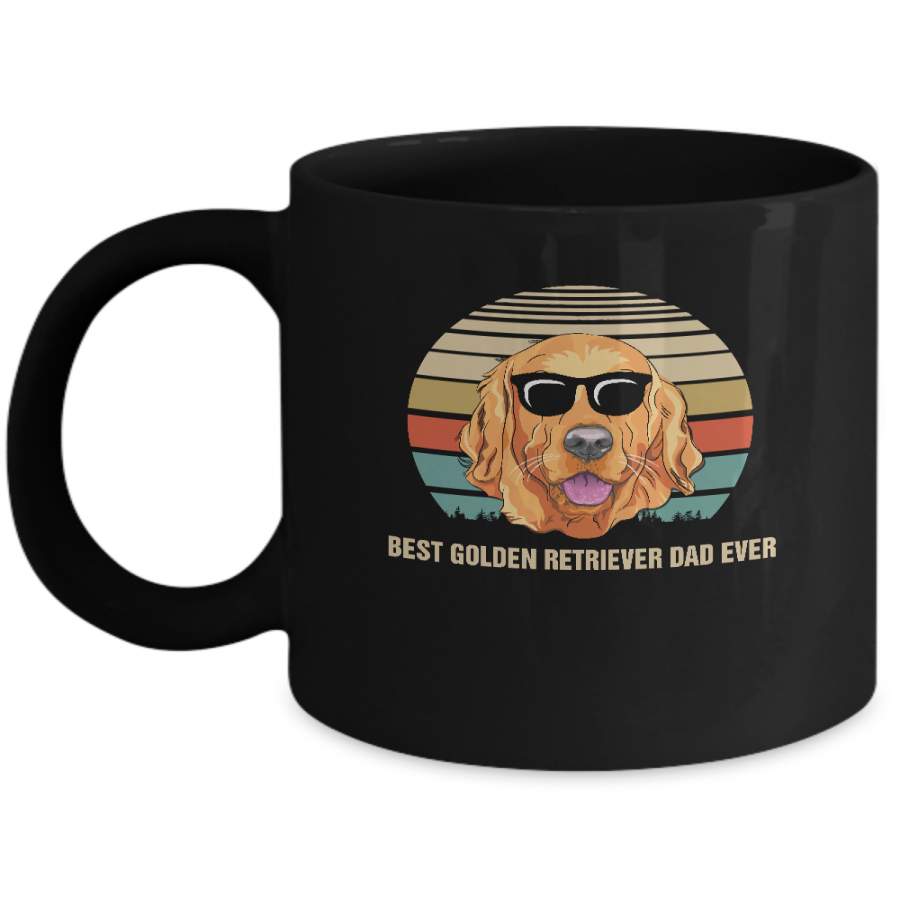 Vintage Golden Retriever Dad Gifts Best Golden Retriever Dad Ever Mug