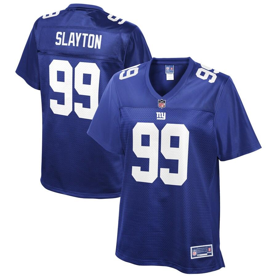 Chris Slayton New York Giants NFL Pro Line Womens Team Player Jersey – Royal