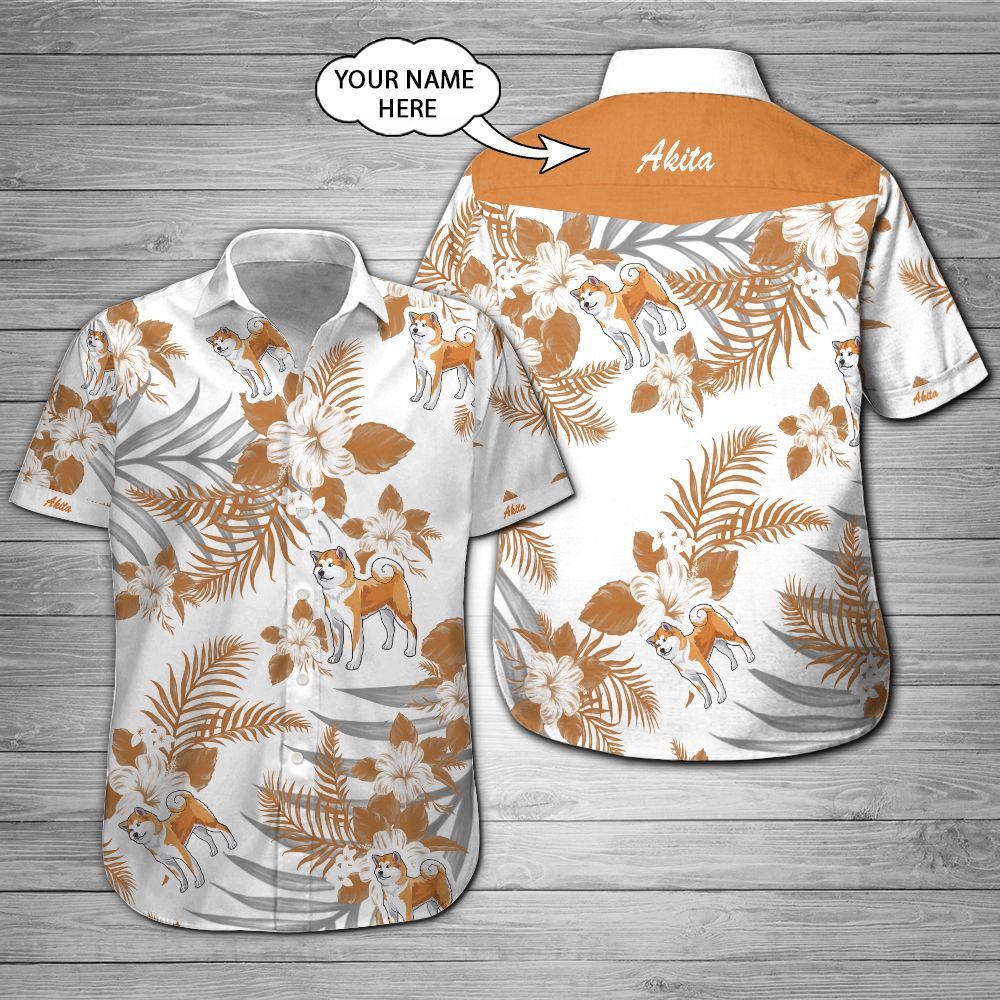 Akita Custom Name Hawaii Shirt 201 Ha69324