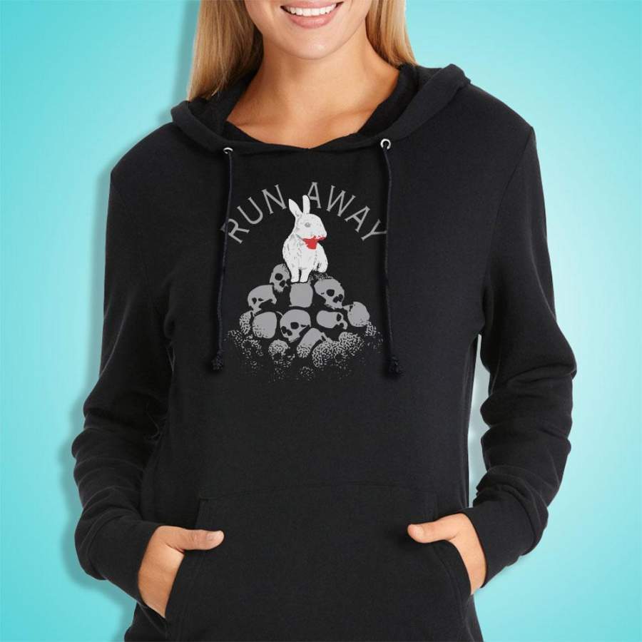 Run Away Killer Bunny Women’S Hoodie