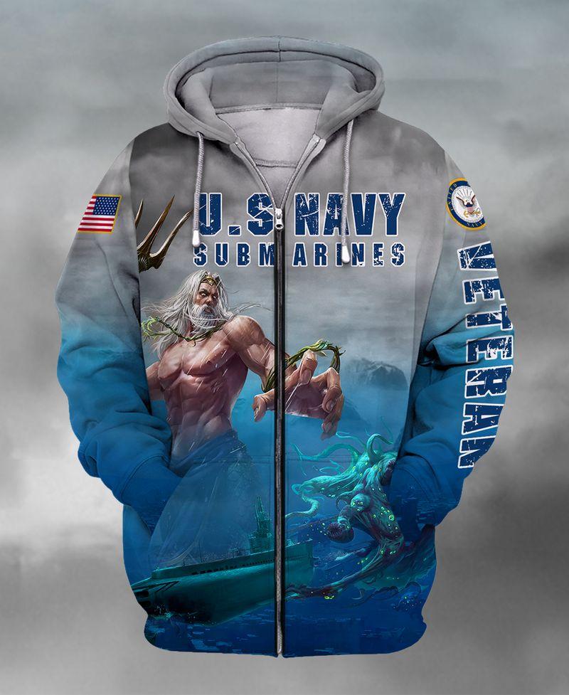 BeKingArt 3D Veteran Military US Navy Submarines Veteran Poseidon Jasaust Store